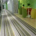 줄무늬 디자인 상업적인 옥외 반대로를 위한 PVC에 의하여 길쌈되는 비닐 양탄자 목록 - 미끄러짐 협력 업체